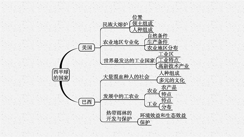 2021年中考地理总复习课件第10讲　美国、巴西课件04