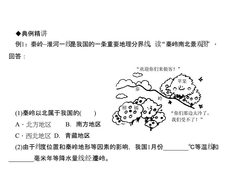 2020-2021学年八年级下册地理人教版第六章 第一节　自然特征与农业习题课件03