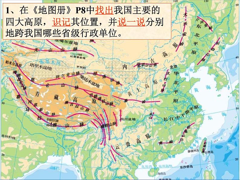 上海教育版地理七年级上册课件：第二单元2.1《地形的分布》（共17张PPT）08