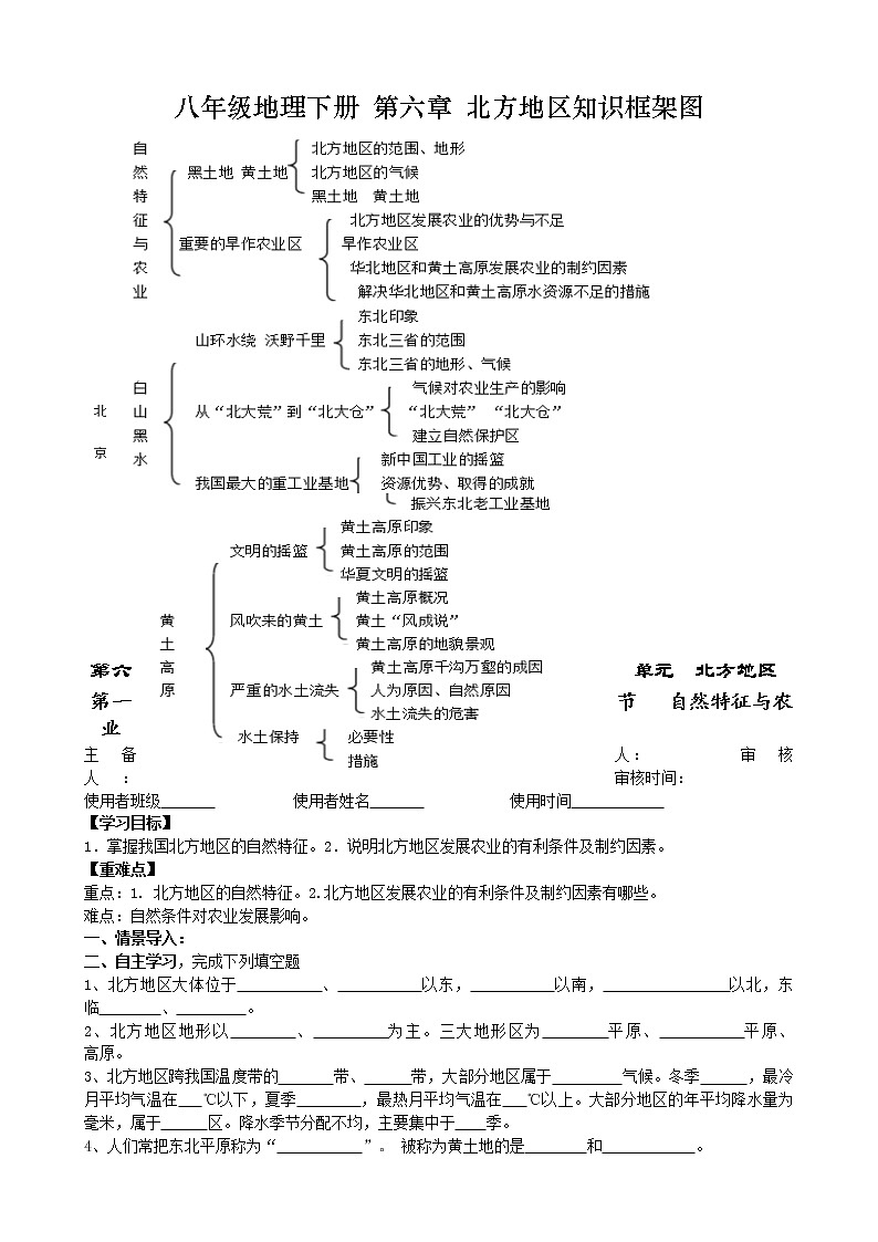 人教版2020-2021学年八年级下册地理教案   第六章 第四节 祖国的首都--北京 (1)01