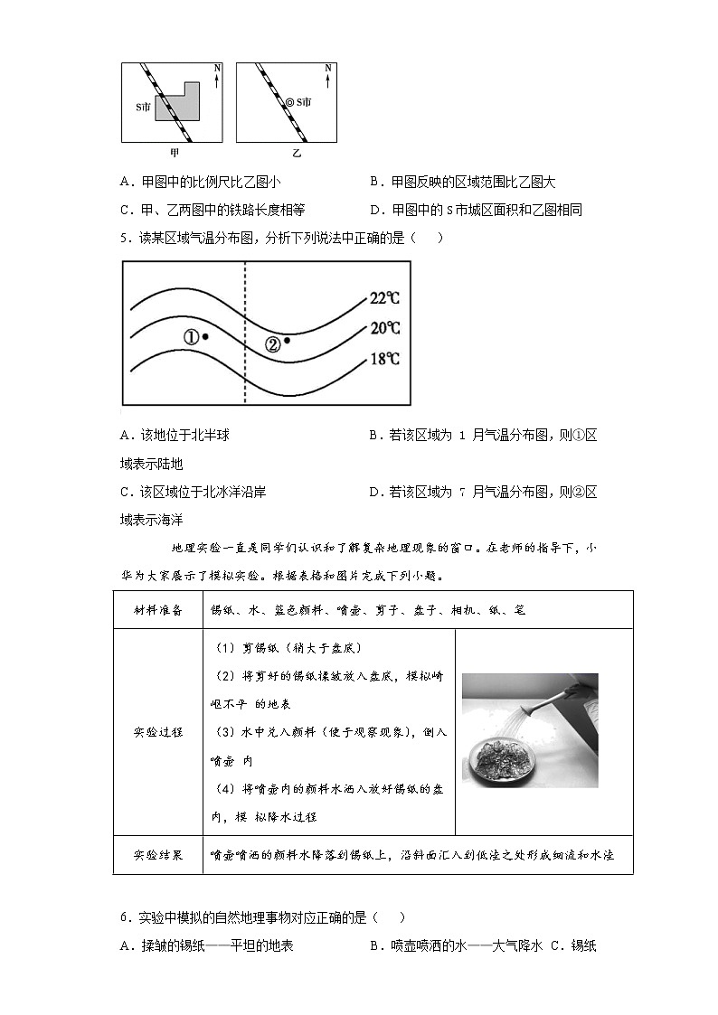山东省东营市广饶县2021年中考第二次模拟考试地理试题（word版 含答案）第2页