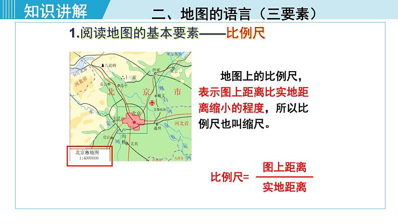 人教版七年级地理上册 第一章 第三节 地图的阅读 课件08