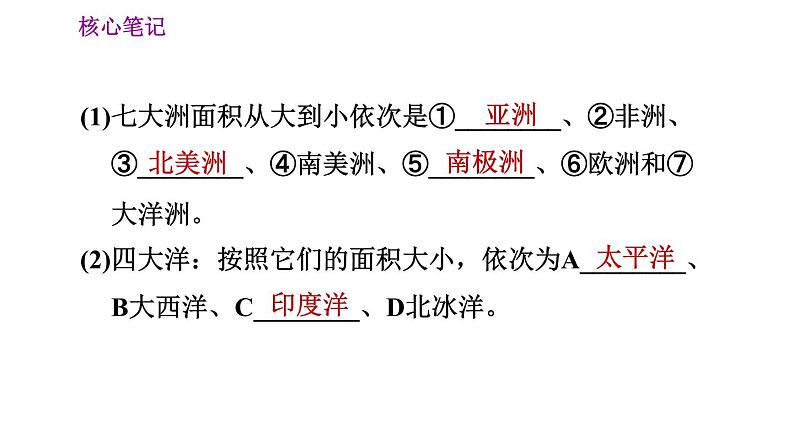 人教版七年级上册地理习题课件 第2章 2.1 大洲和大洋第5页