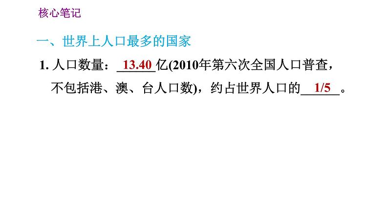 人教版八年级地理上册习题课件 第1章 1.2 人口02