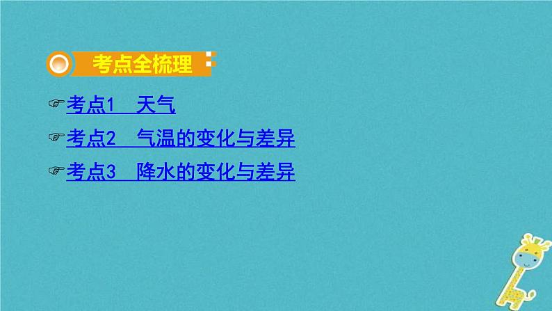 中考地理总复习七上第4章《天气与气候课时1天气气温与降水》教材知识梳理课件02