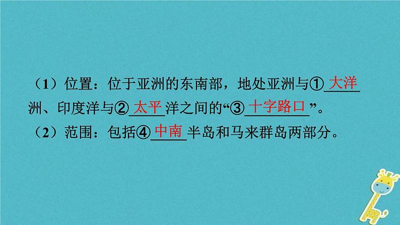 中考地理总复习七下第7章《各具特色的地区课时1东南亚中东》教材知识梳理课件04