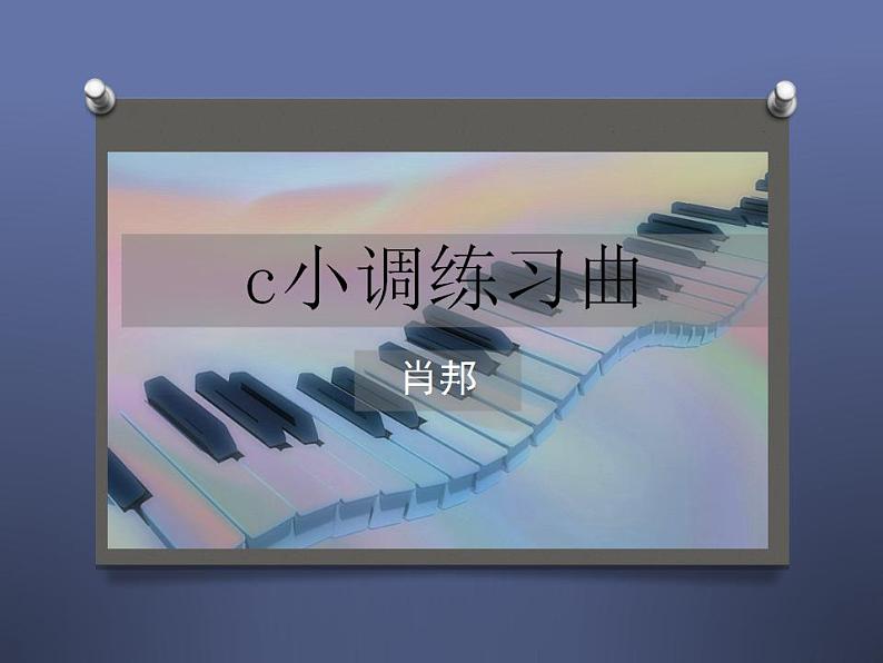 人教版九年级音乐上册 第四单元 欣赏 c小调练习曲01