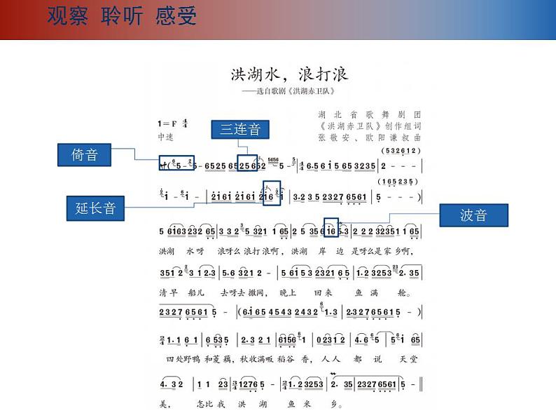 人教版音乐八年级上册洪湖水，浪打浪 课件06