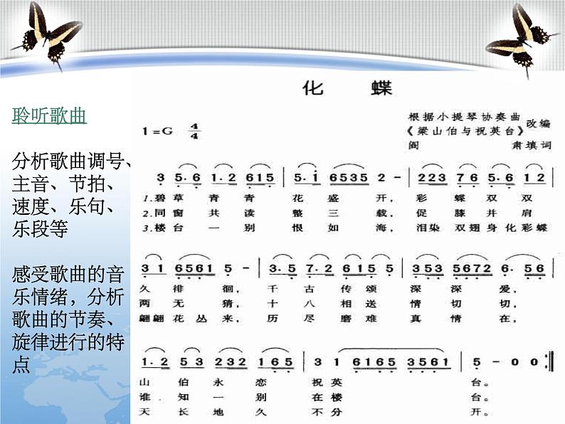 人教版音乐八年级下册梁山伯与祝英台 课件 (2)第5页