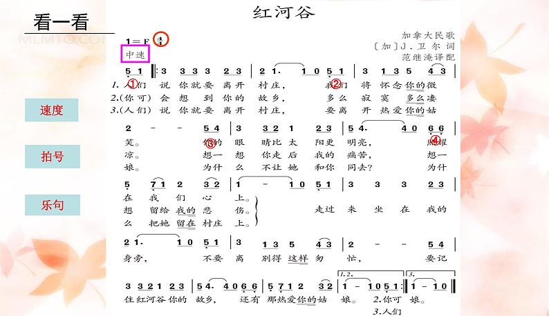 人教版音乐八年级上册红河谷 课件 (3)04