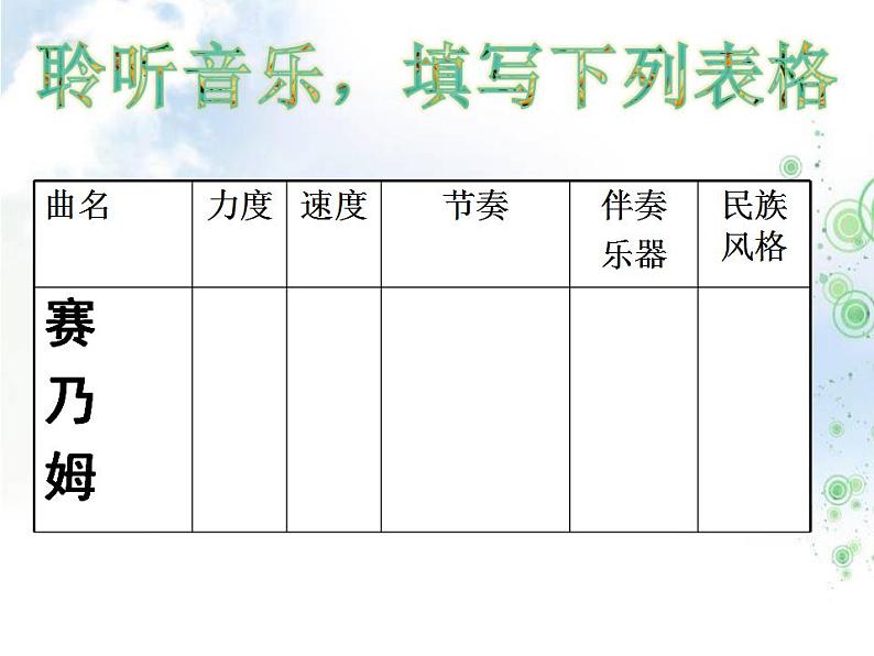 初中人音版七年级下册音乐3.欣赏赛乃姆(12张)ppt课件03