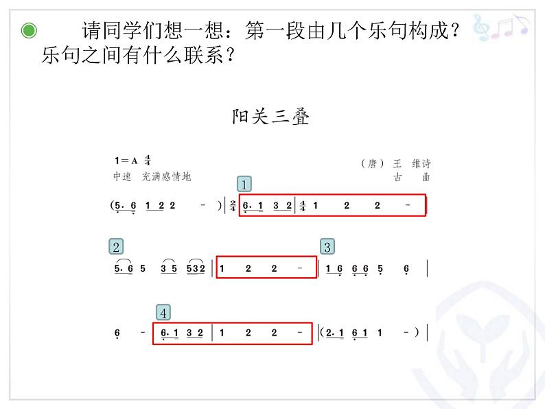 初中人教版八年级音乐下册.第一单元唱歌阳关三叠.(21张)ppt课件08