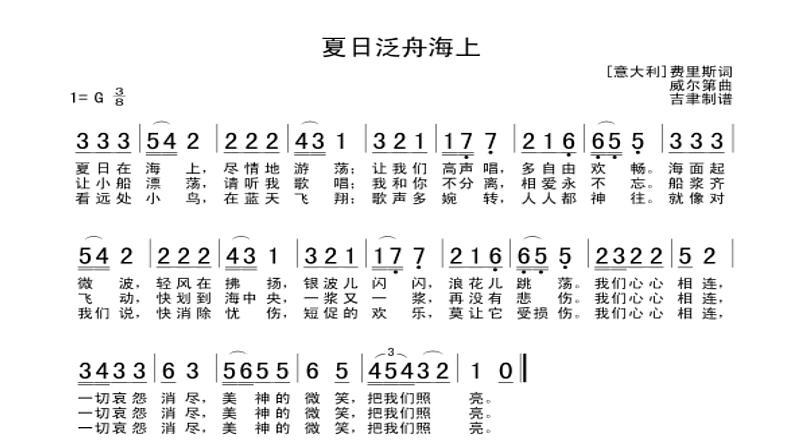 初中人教版音乐八年级下册第六单元夏日泛舟海上(13张)ppt课件04