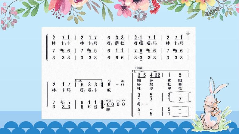 初中七年级下册音乐人教版第五单元卡林卡(13张ppt)ppt课件04