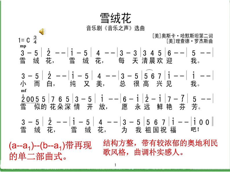 ☆雪绒花 课件第5页