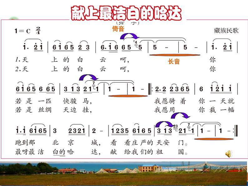 献上最洁白的哈达PPT课件免费下载06