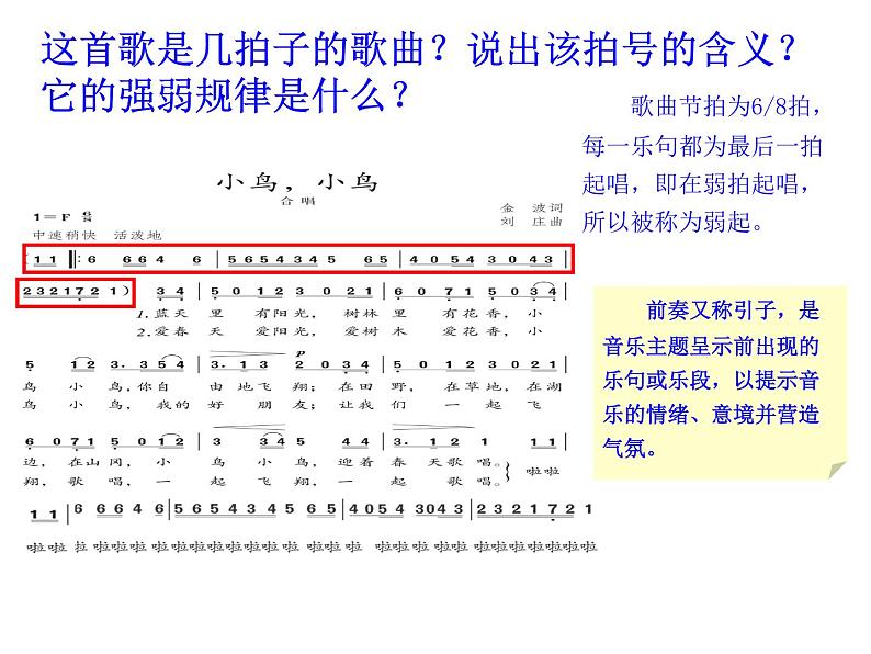 人教版音乐七年级下册第二单元 飞翔的翅膀 小鸟，小鸟 课件 教案 (3)04