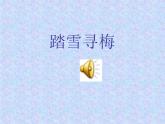 初中音樂--踏雪尋梅pptppt課件