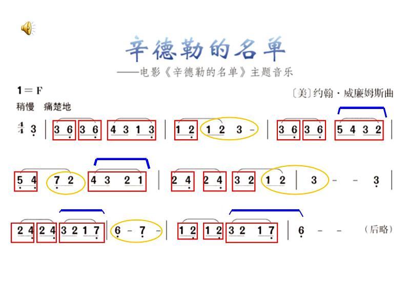 人音版七年级下册第二单元 影视金曲 辛德勒的名单 教案+课件 (4)05