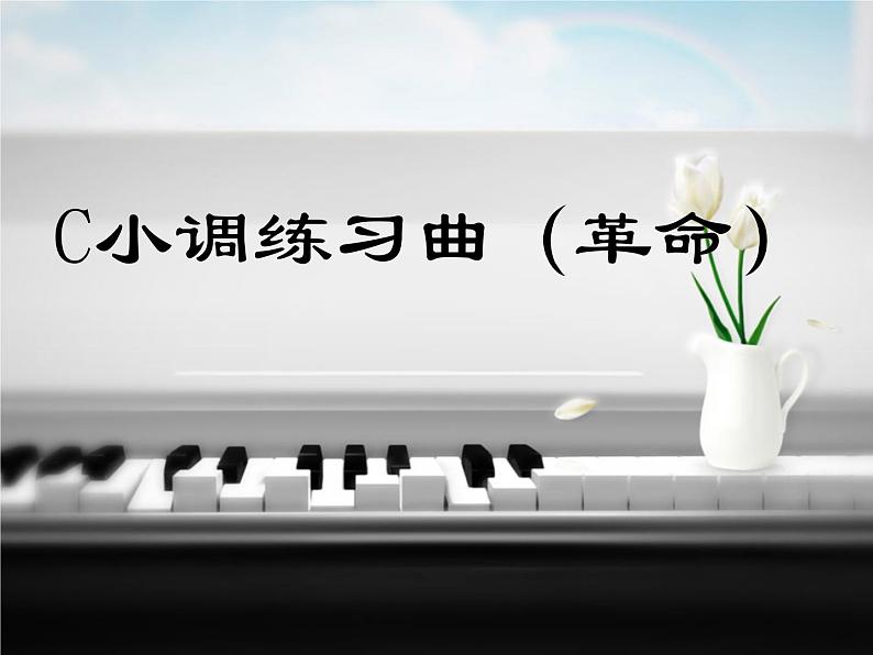 c小调练习曲PPT课件免费下载02