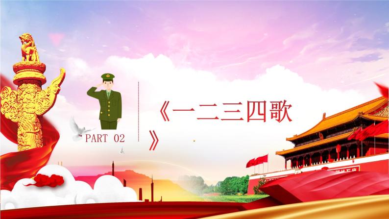 人音版七年级音乐下册《中国人民解放军进行曲》《一二三四歌》课件+教案+素材07