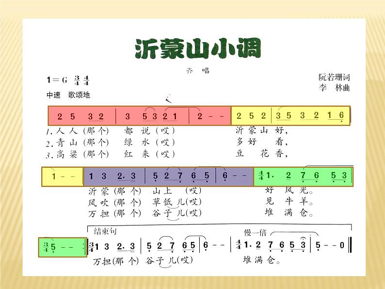 初中音乐人音版 七年级下册 沂蒙山小调 课件第6页