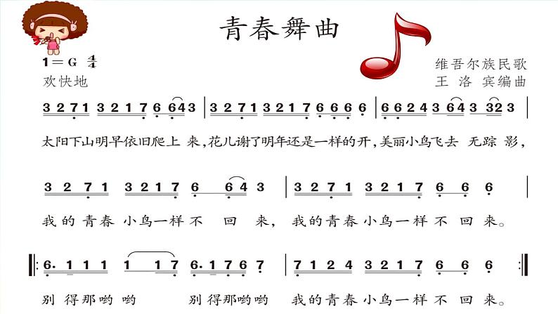 初中音乐 人教课标版（简谱） 八年级上册 青春舞曲  课件07