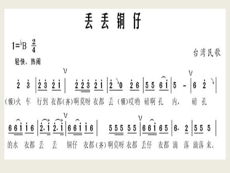 湘艺版七年级下册音乐课件 5.演唱 丢丢铜仔第6页