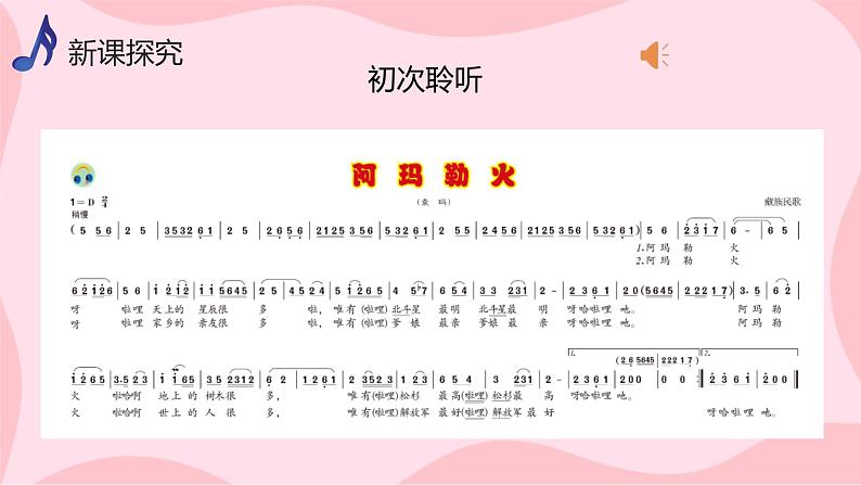 【核心素养目标】人音版（2012）音乐八上3.3《阿玛勒火》课件第5页