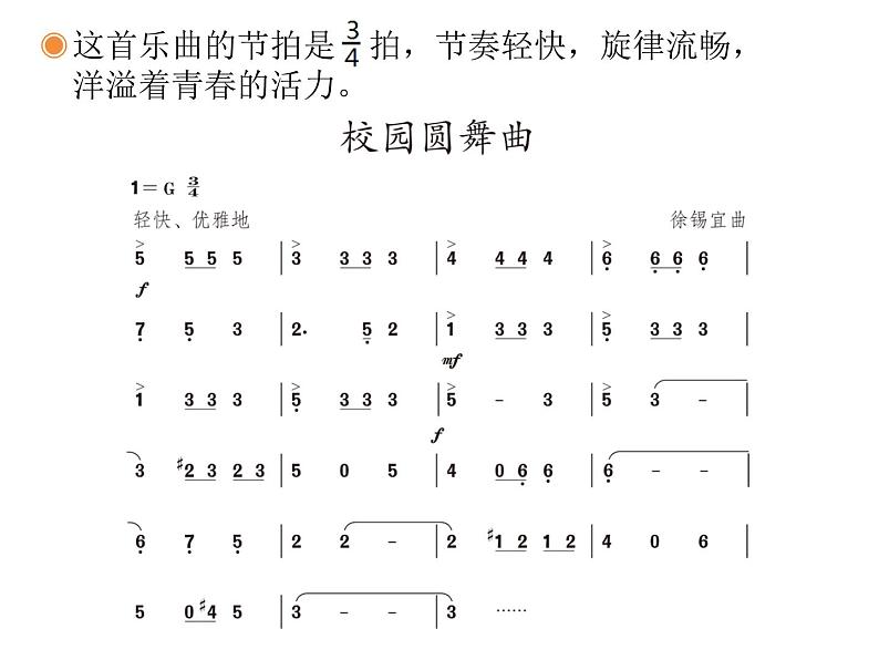 人教版八年级上册音乐课件 1.1校园圆舞曲04