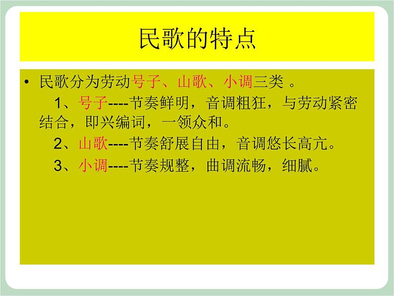 人教版7上音乐 4.2 月牙儿五更 课件03