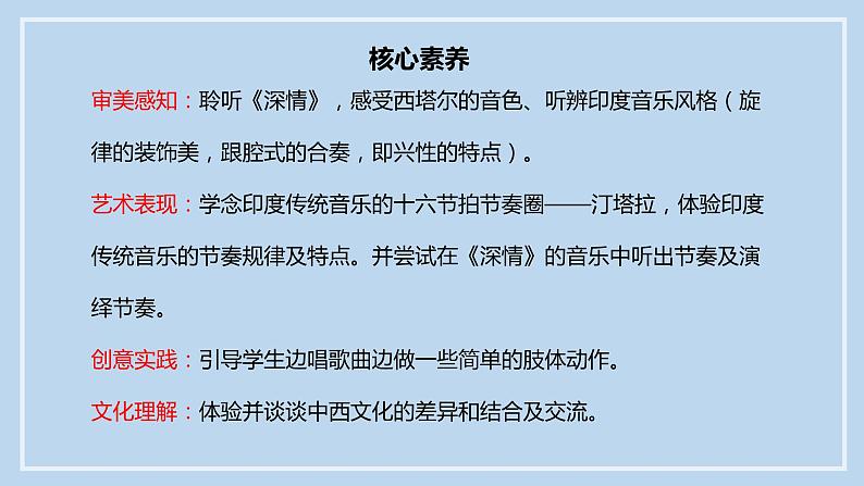 【核心素养目标】人音版音乐八下4.2 深情 课件第2页