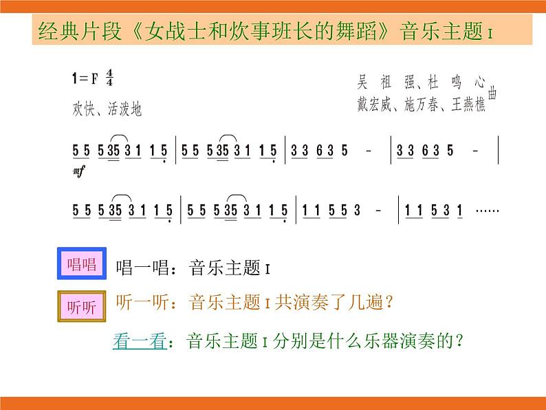 8.欣赏 女战士和炊事班长的舞蹈 课件第5页