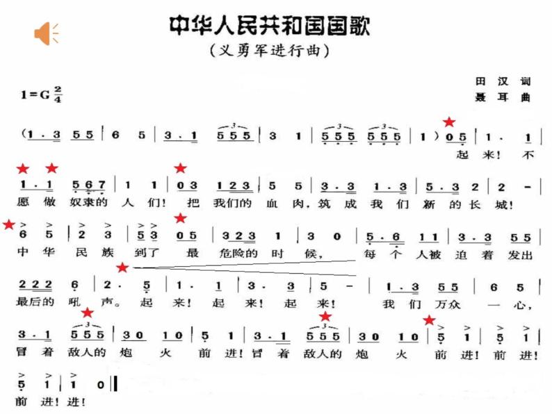初中音乐 七年级 《中华人民共和国国歌》课件04