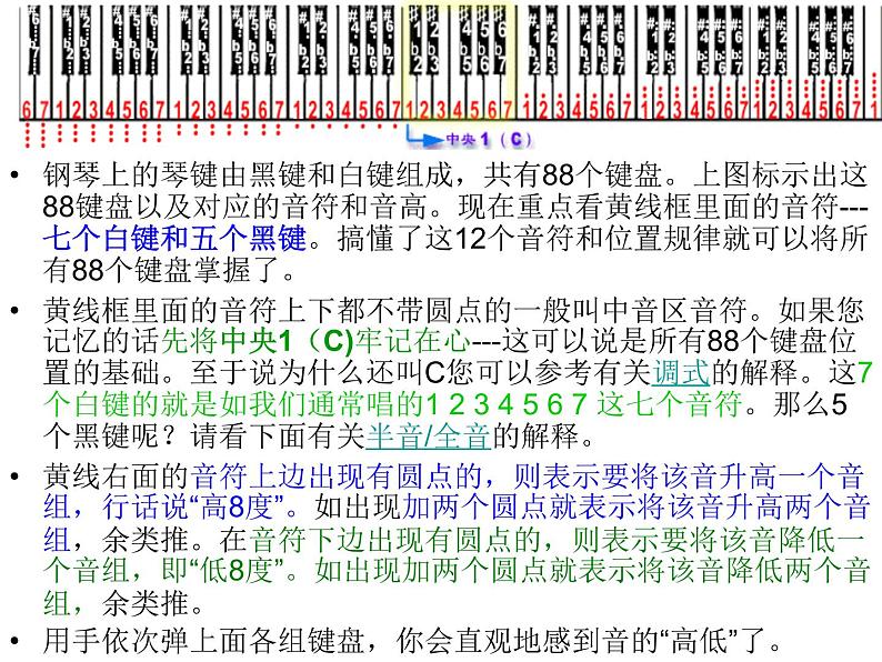 人音版七年级上册音乐课件 音乐小站 简谱基础知识05