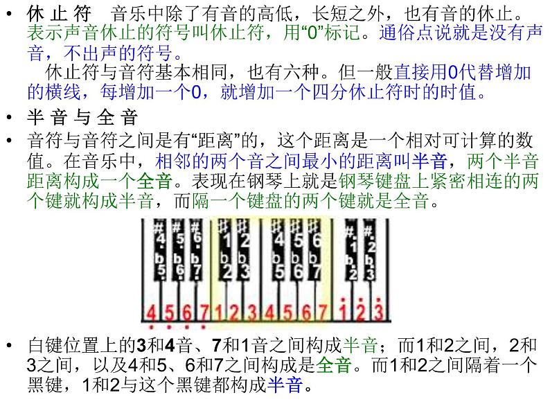 人音版七年级上册音乐课件 音乐小站 简谱基础知识08