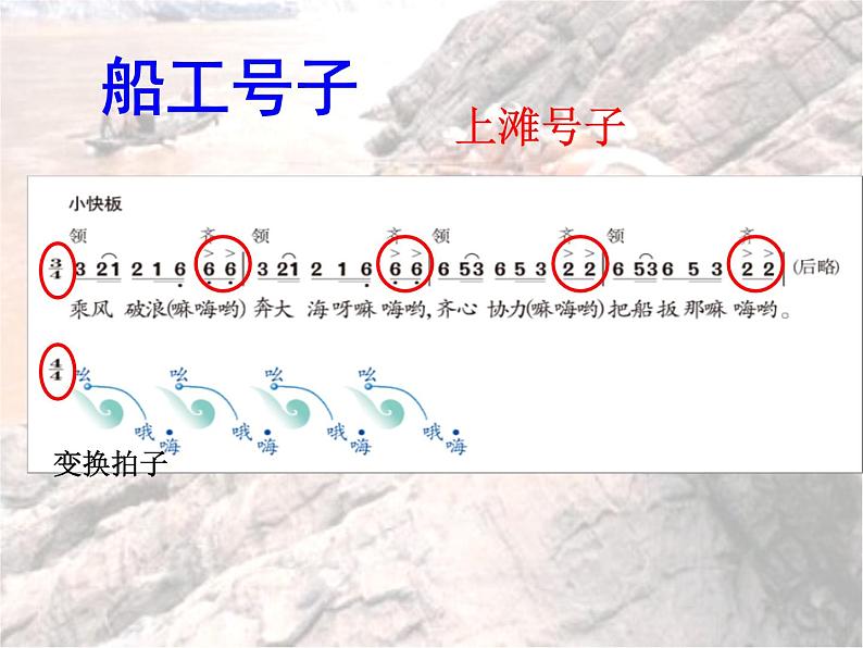 人音版七年级上册音乐课件 5.3欣赏 船工号子05