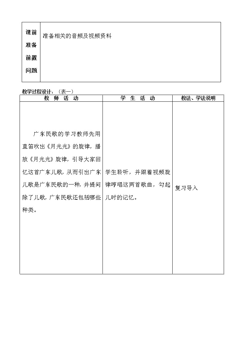 花城版音乐  八上 1.2迎宾曲  教案02