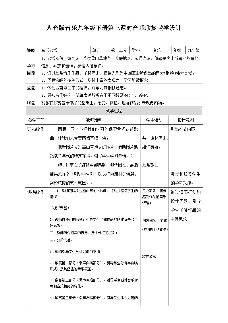 第一单元第三课时音乐欣赏 课件（送教案）01