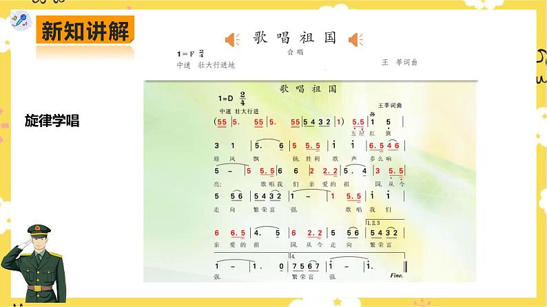 【人教版】七上音乐   第二单元第1课时唱歌《歌唱祖国》欣赏《神圣的战争》（课件+教案+素材）08