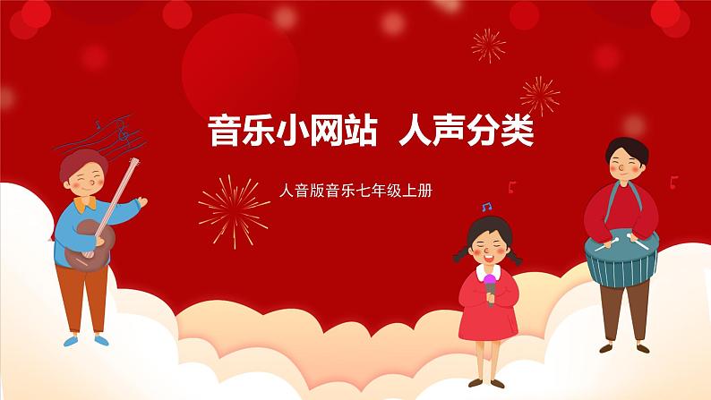 人音版音乐七年级上册《音乐小网站+人声分类》 课件+教案01
