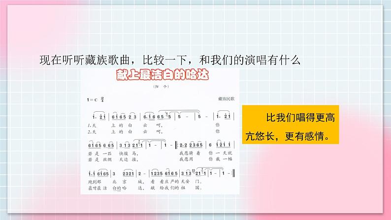 人音版音乐八年级上册 《献上最洁白的哈达》课件+教案+素材04