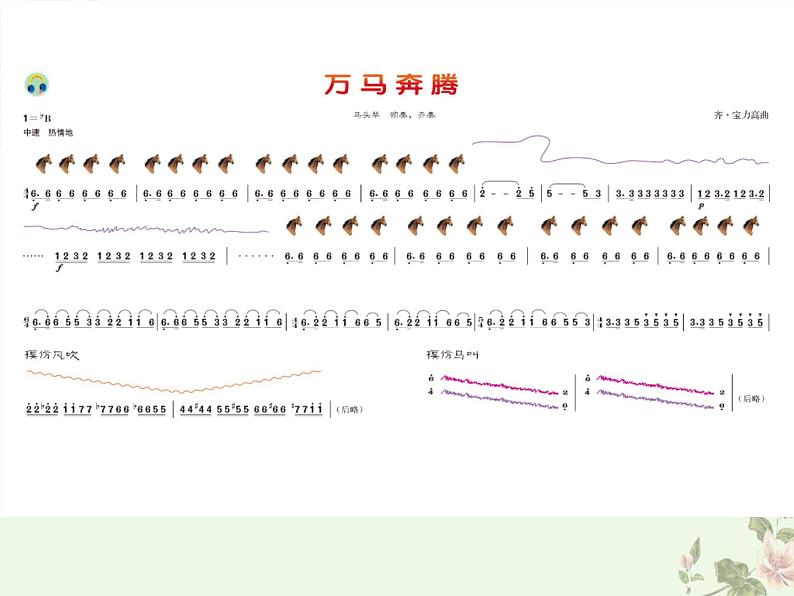 人音版音乐七年级上册 3《万马奔腾》课件 人音版 (3) 课件03