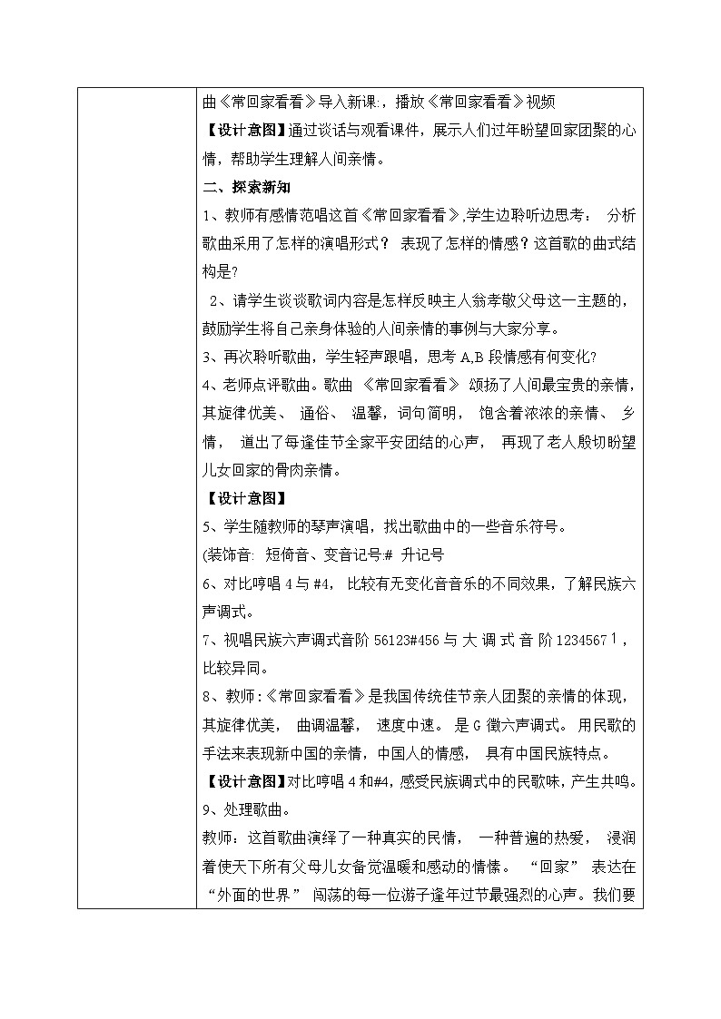 【核心素养目标】粤教花城版初中音乐七年级下册 4《常回家看看》课件+教案+素材（含课后反思）02