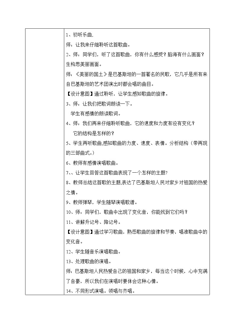 【核心素养目标】粤教花城版初中音乐七年级下册+2《美丽的国土》课件+教案+素材（含课后反思）02
