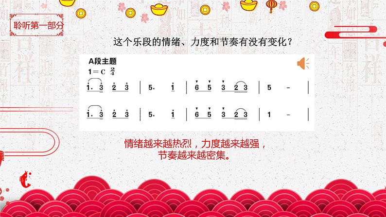 人教版初中音乐七年级下册第一单元《春节序曲》课件06