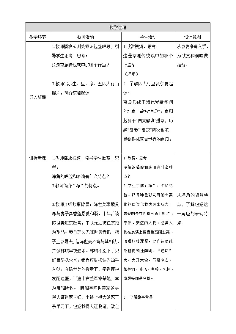 【核心素养目标】花城版八上音乐  第四单元《铡美案》《沙家浜》课件+教案+素材02