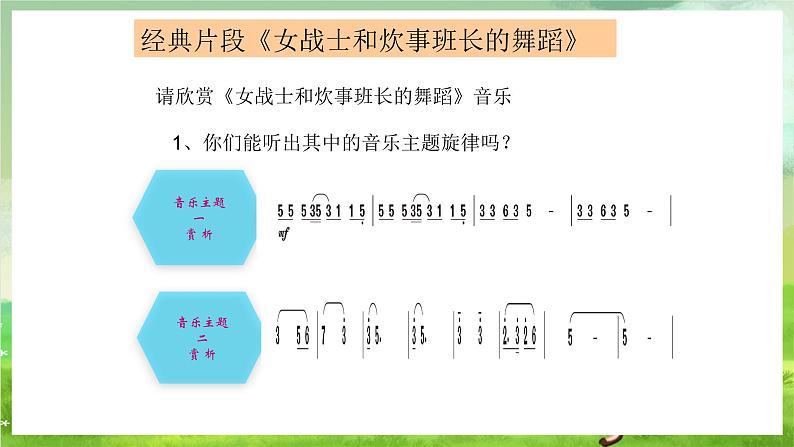 湘艺版音乐八年级下册 第八单元欣赏《女战士和炊事班长的舞蹈》 课件第4页