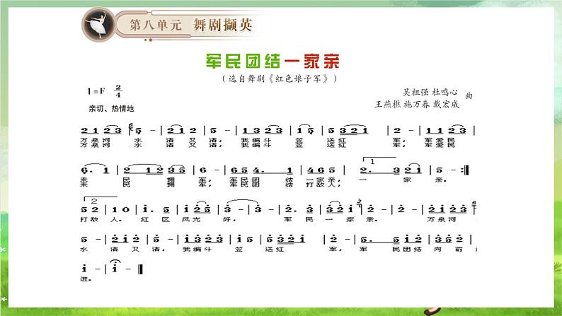 湘艺版音乐八年级下册 第八单元欣赏《军民团结一家亲》 课件第4页