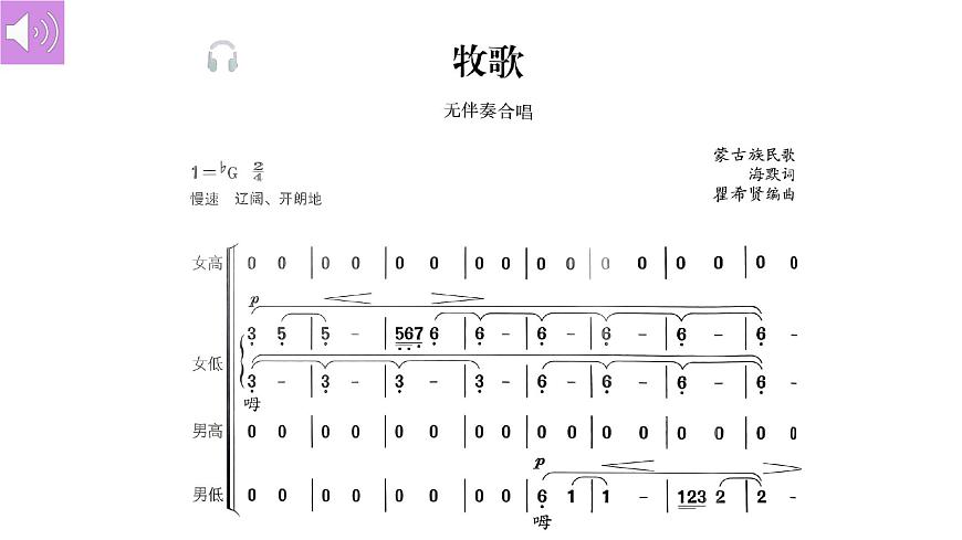 人音版七年级上册第五单元《牧歌》课件第4页